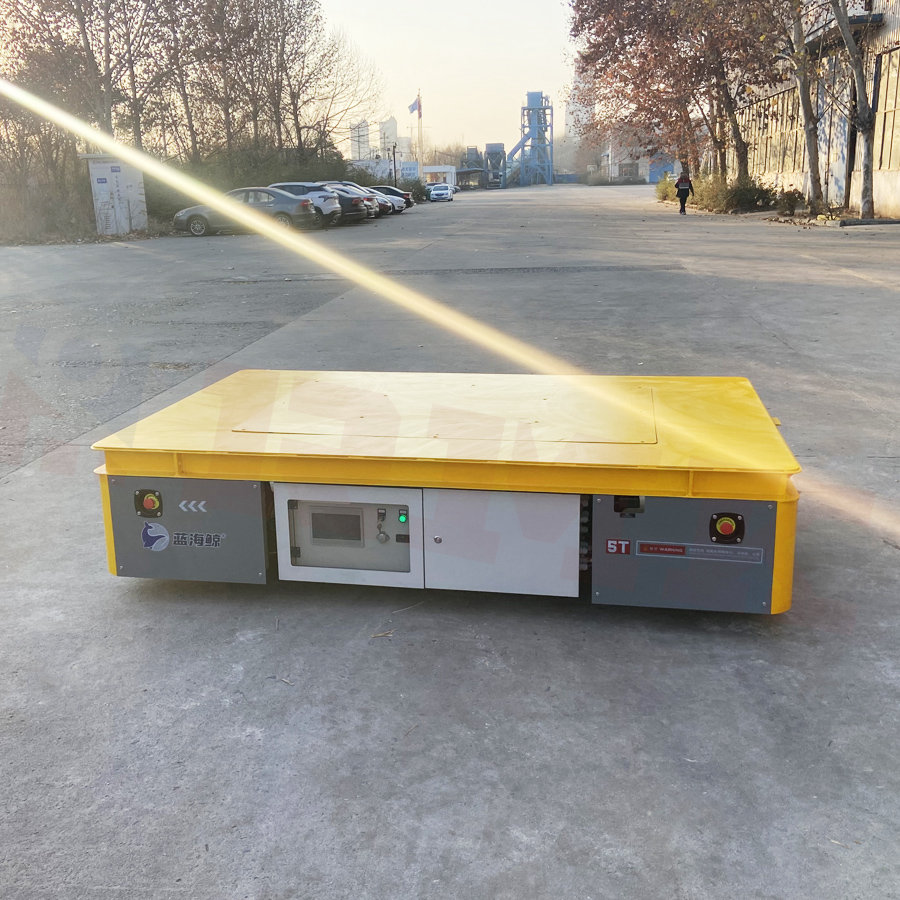 江苏xxx客户定制 5吨 无轨舵轮全向搬运车 发车！